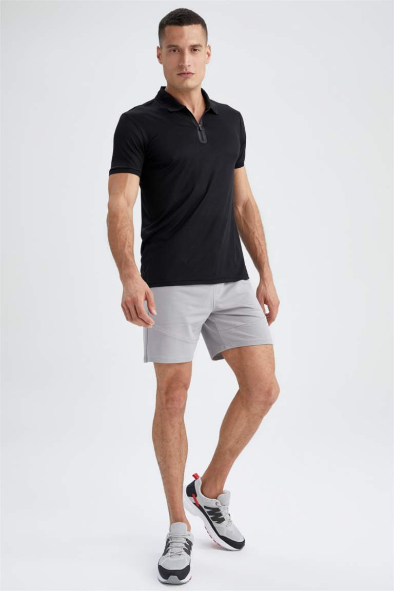 DeFactoFit Slim Fit Cotton Shorts