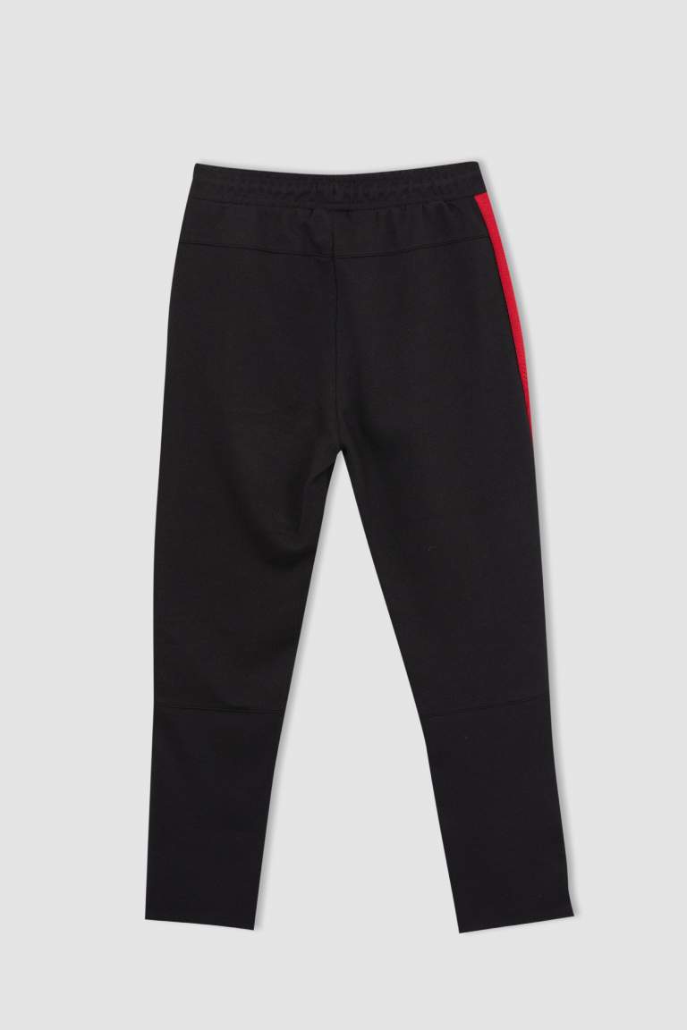 Slim Fit Straight Leg Zipper Pocket Sweatpants