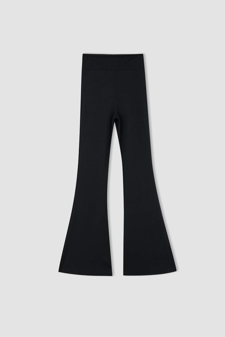 Coool Fitted İspanyol Paça Yüksek Bel Pantolon Tayt