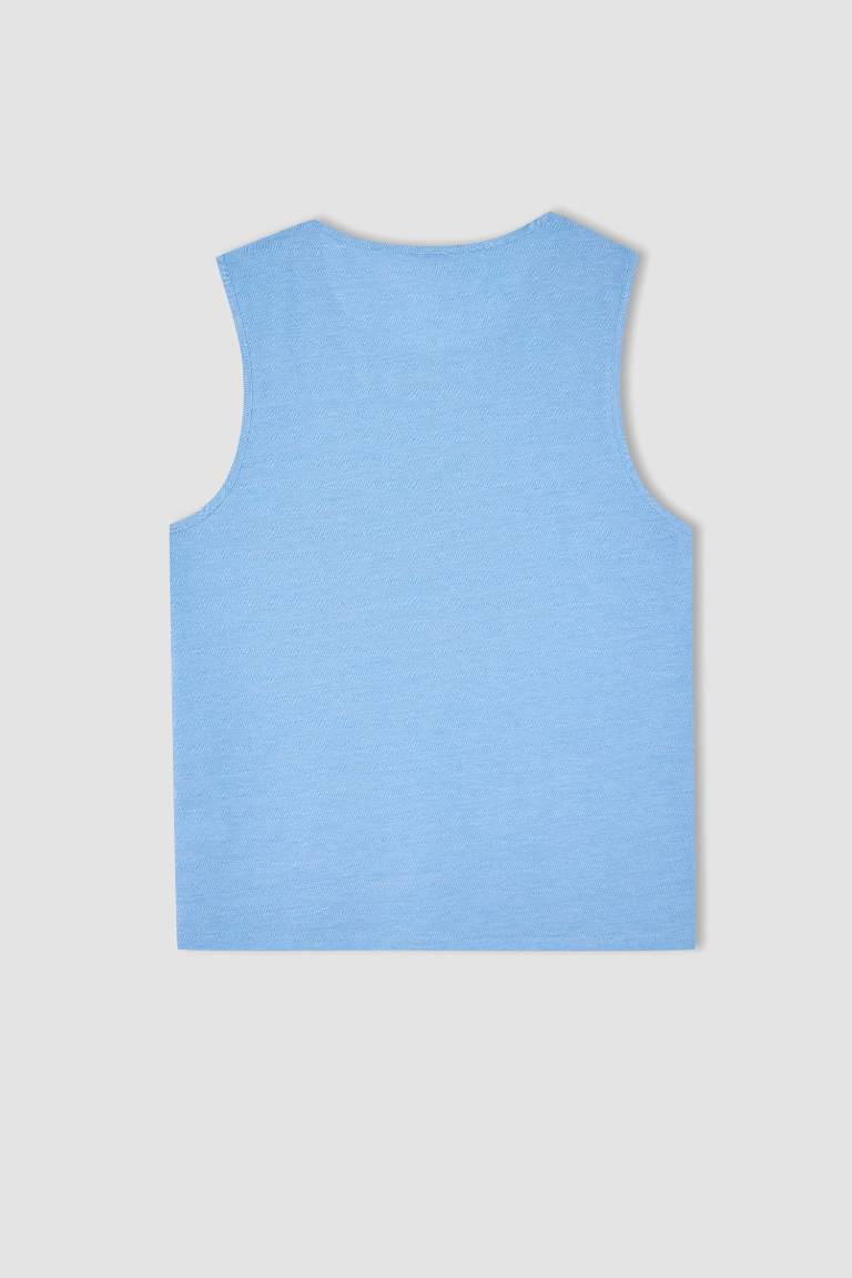 Regular Fit Bisiklet Yaka Atlet