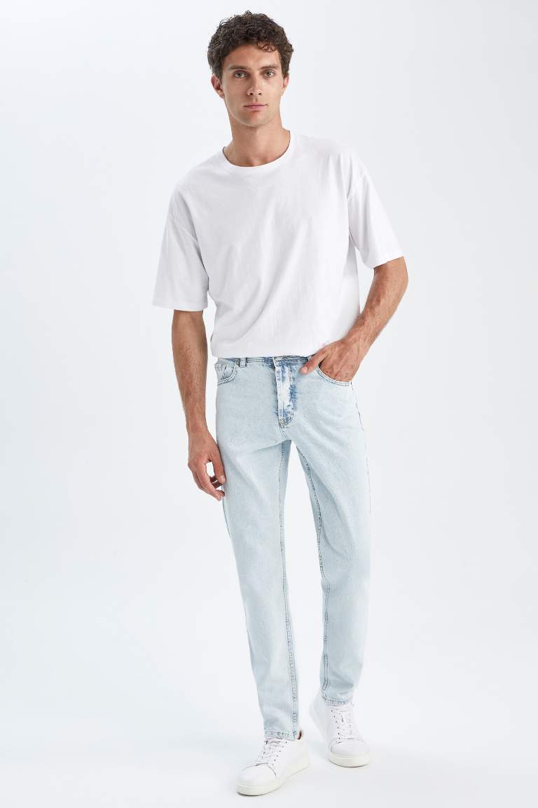 Regular Fit Normal Kalıp Norma Bel Normal Paça Jean Pantolon