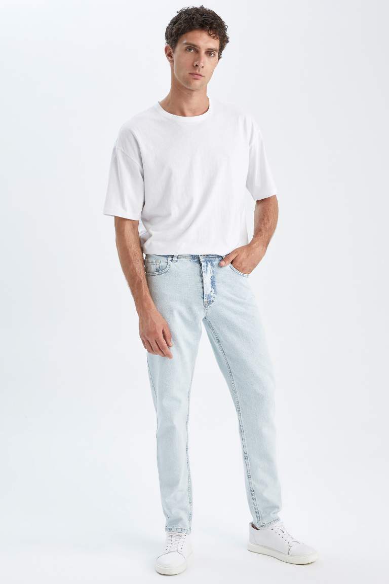 Regular Fit Normal Kalıp Norma Bel Normal Paça Jean Pantolon