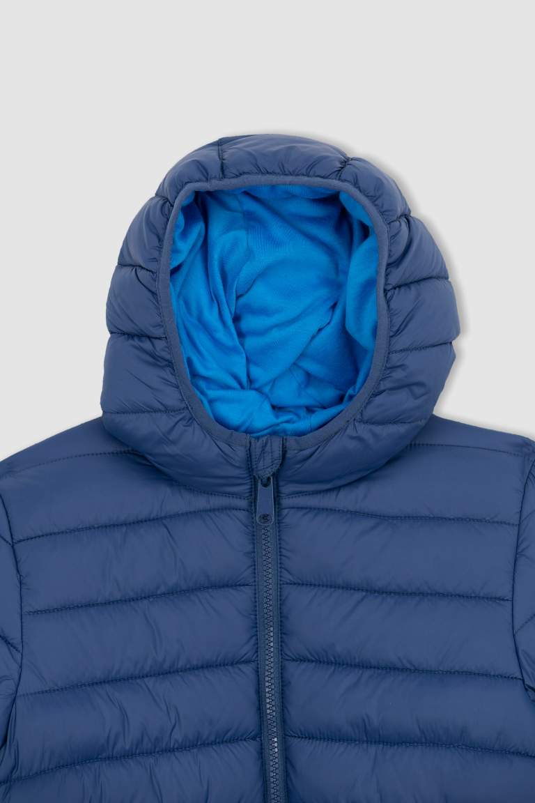 Boy Water Repellent Hooded Puffer Jacket