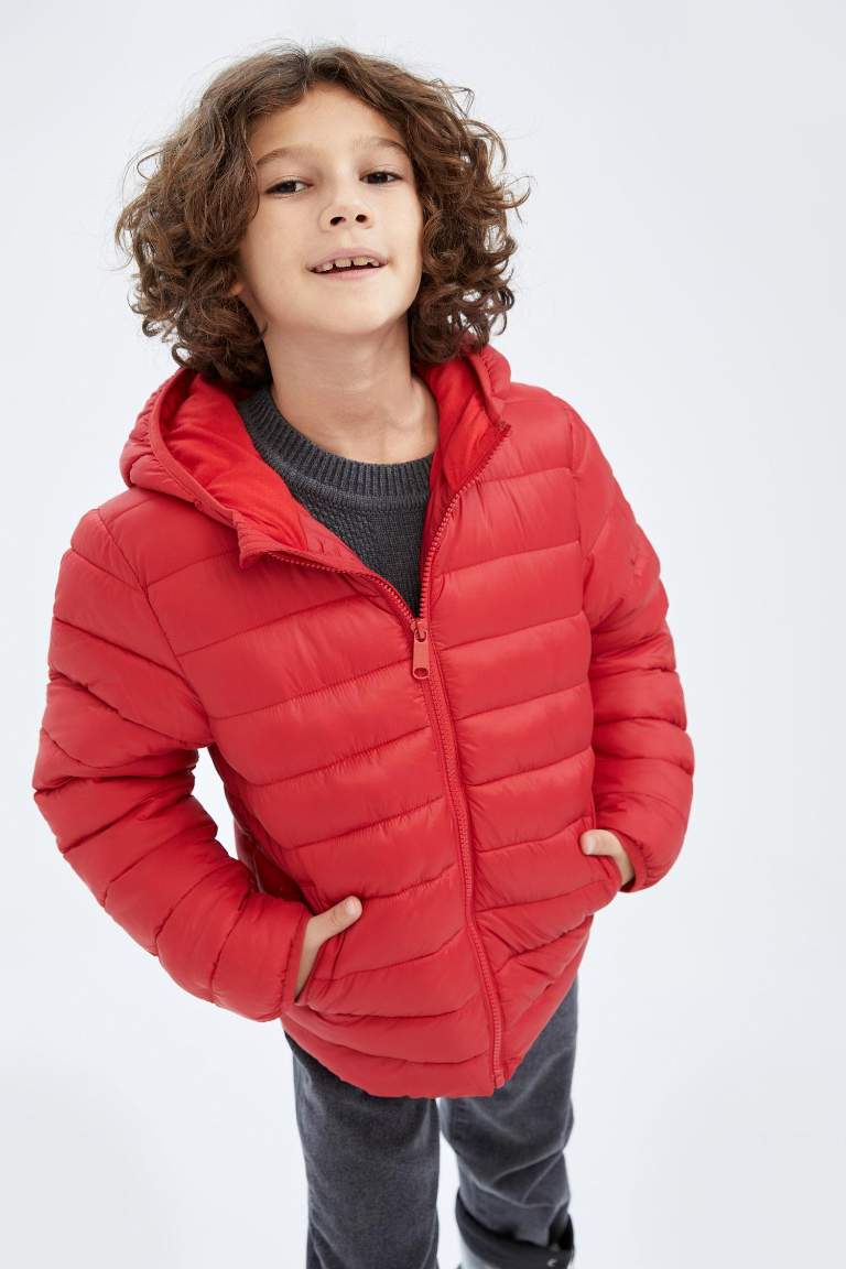 Boy Water Repellent Hooded Coat