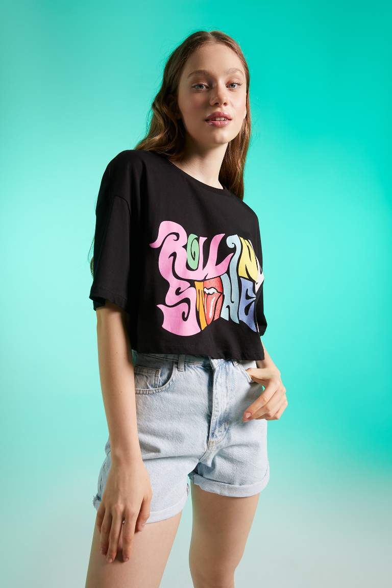 Кроп топ Rolling Stones из 100% хлопка, Coool