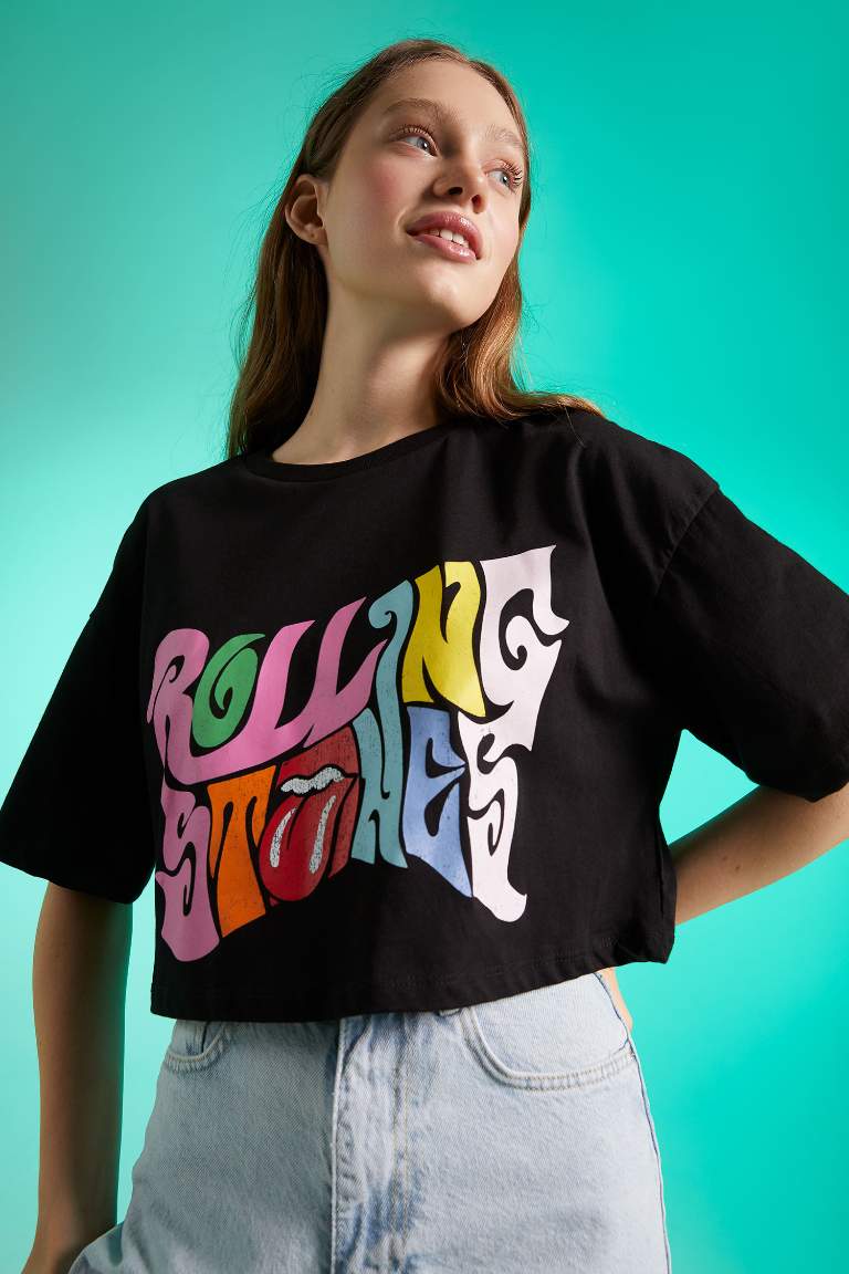 Кроп топ Rolling Stones из 100% хлопка, Coool