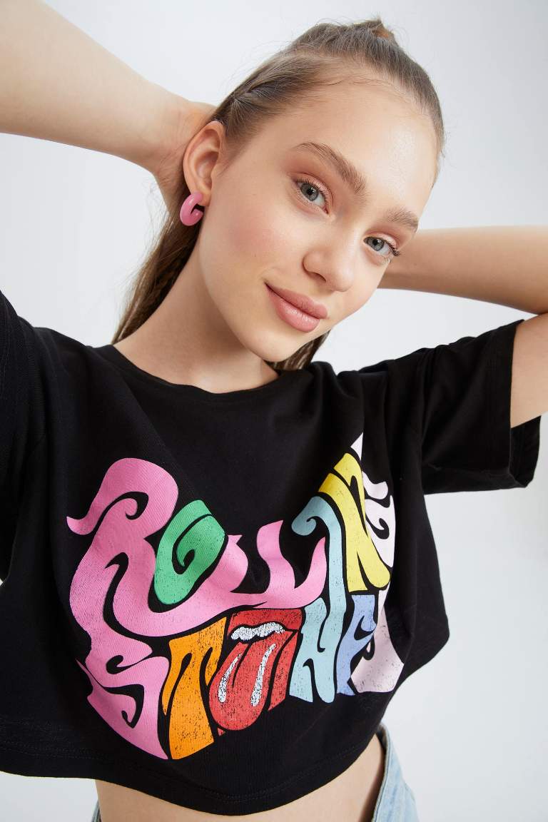 Кроп топ Rolling Stones из 100% хлопка, Coool