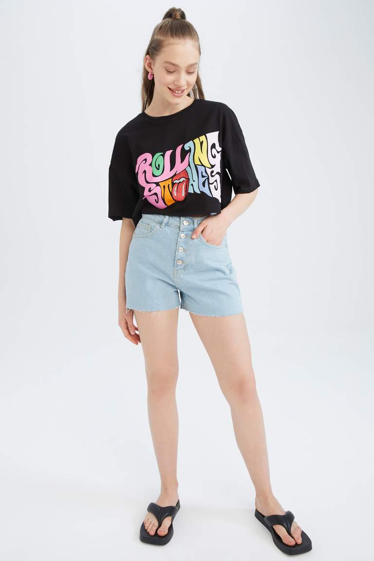 Кроп топ Rolling Stones из 100% хлопка, Coool