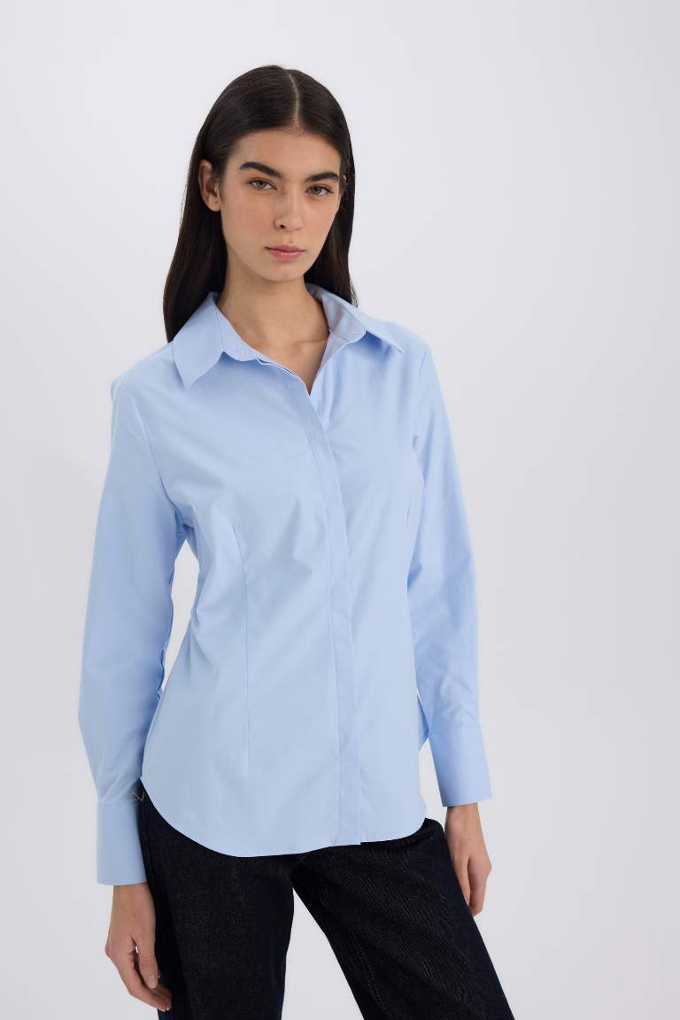 Chemise slim à Manches Longues