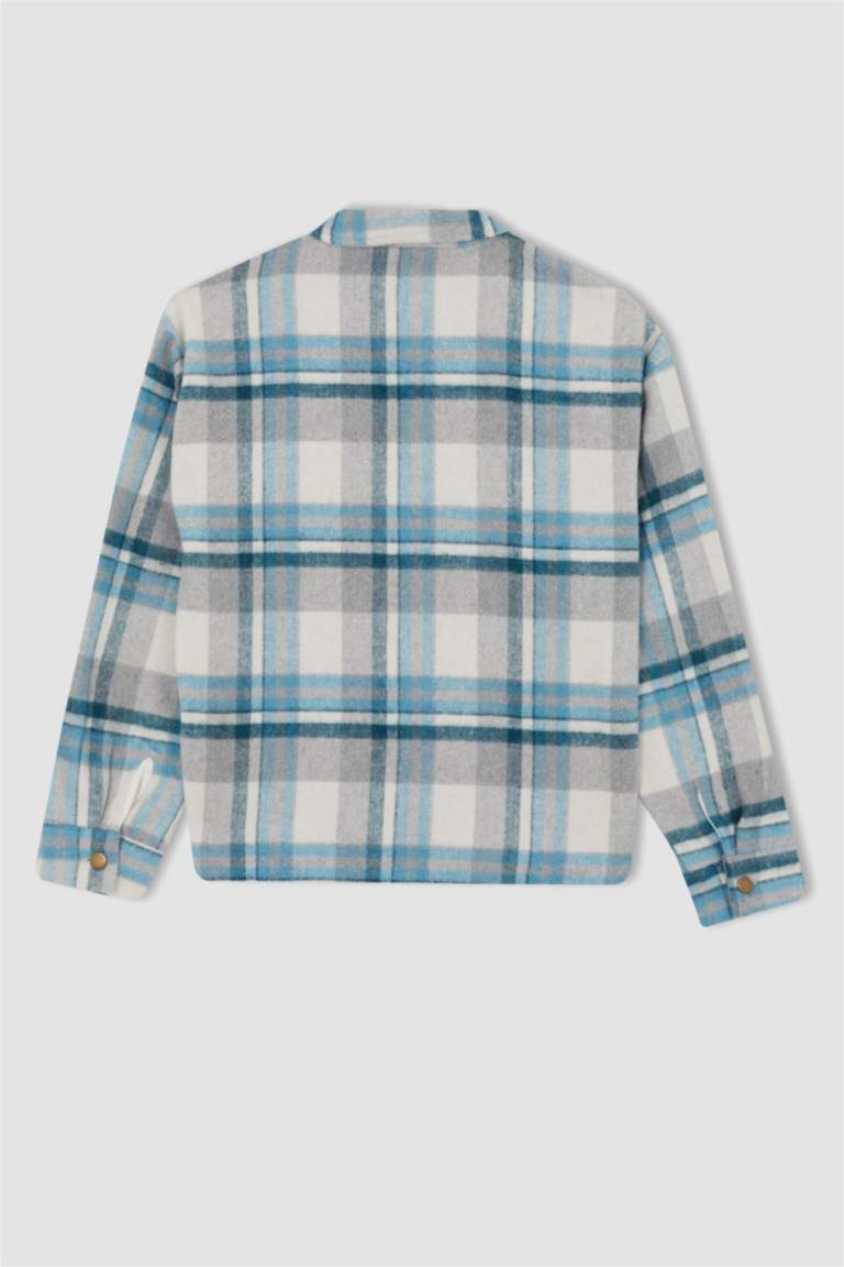 Chemise Vintage Woolrich En Laine Flanelle - Taille 8, Manches Longues, Motif Plaid (USA)