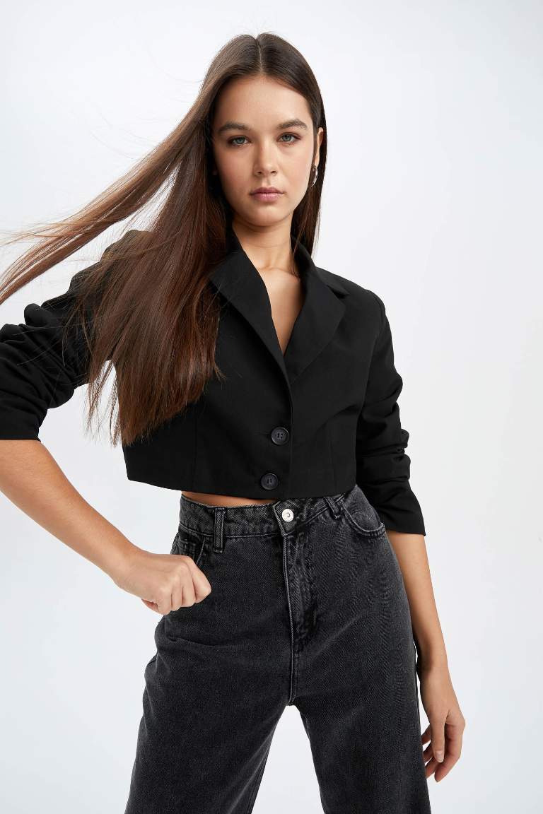 Coool Cropped Fit Blazer Ceket
