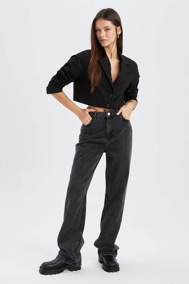 Coool Cropped Fit Blazer Ceket