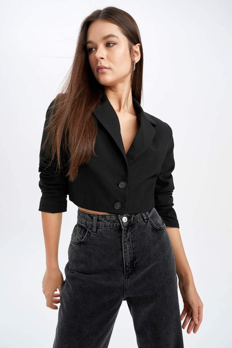 Coool Cropped Fit Blazer Ceket