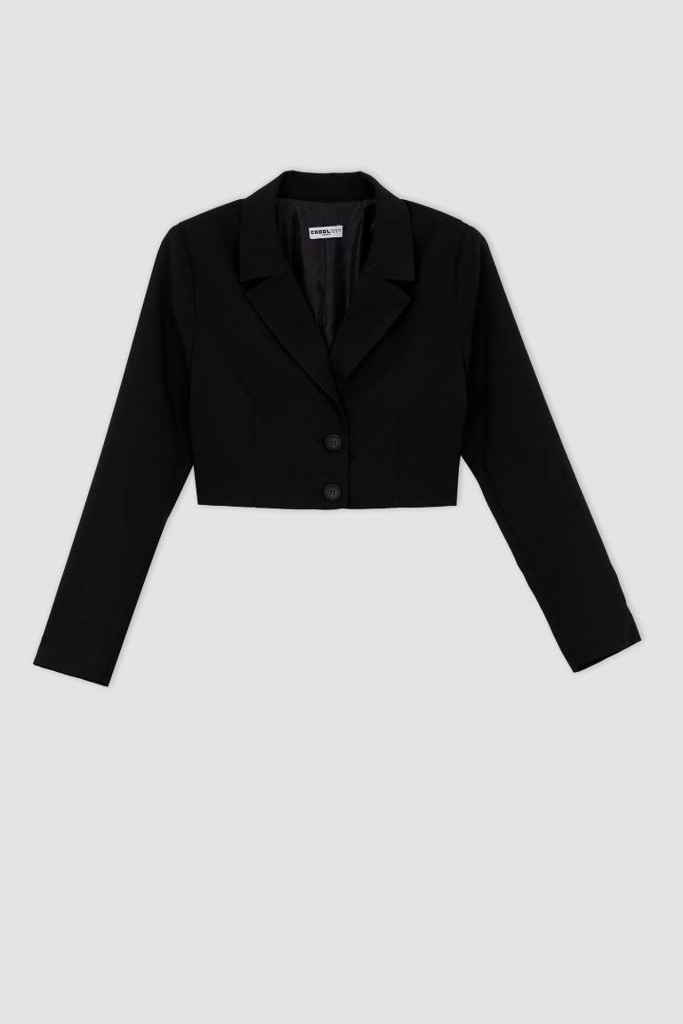 Coool Cropped Fit Blazer Ceket