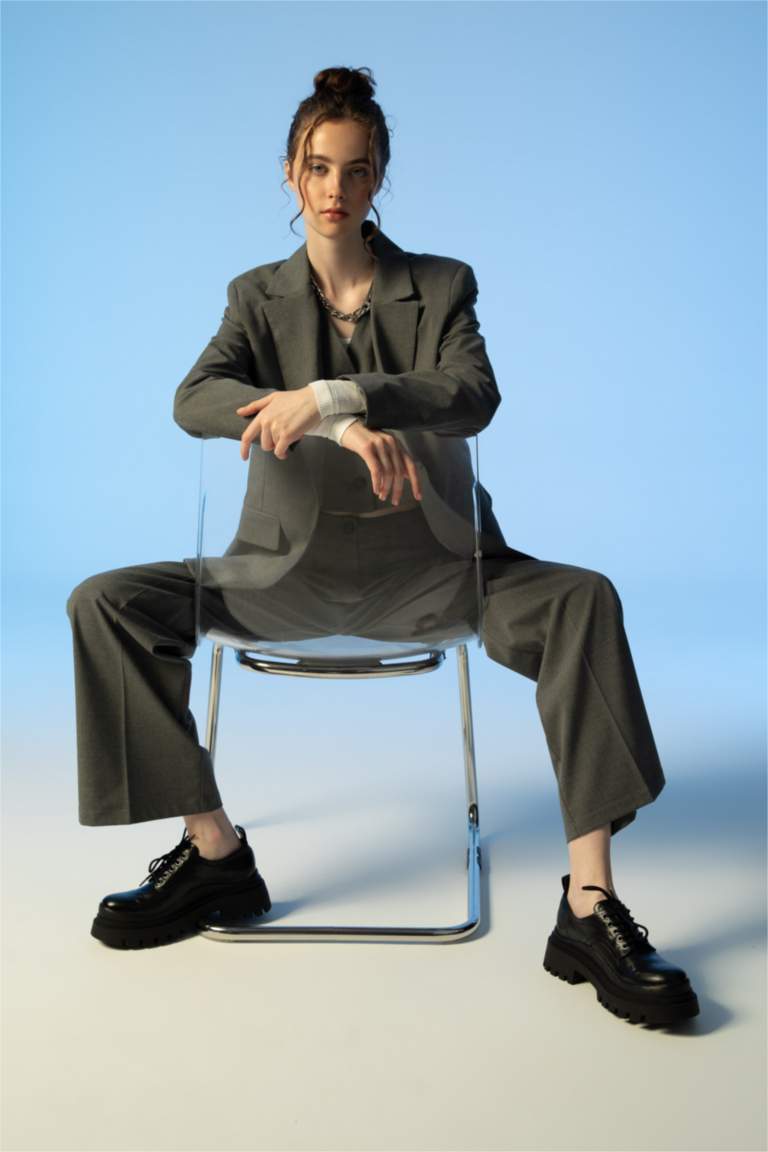 10835 Anthracite Self Patterned Blazer