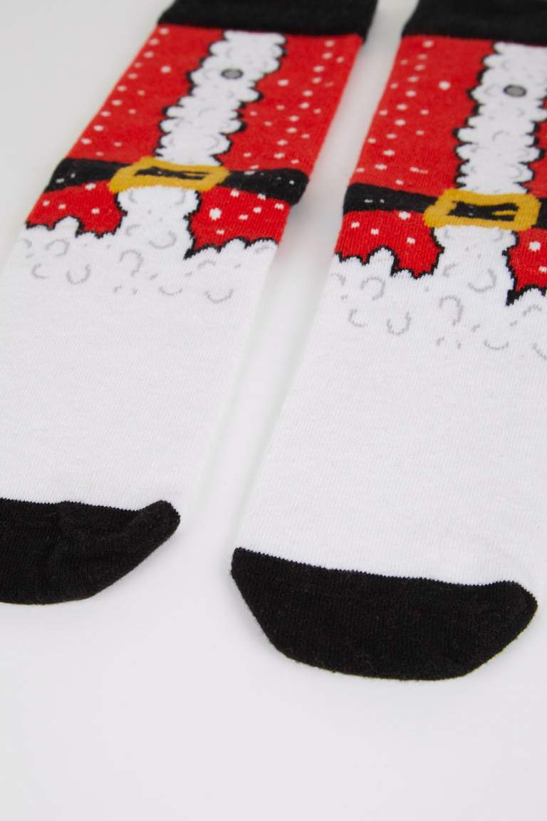 Men Christmas Themed Cotton Long Socks