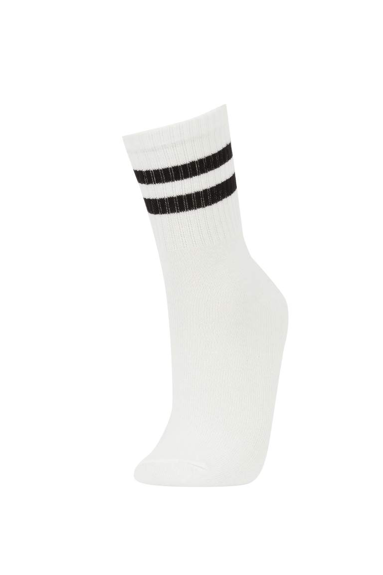 Girls 5 Pack Cotton Long Socks