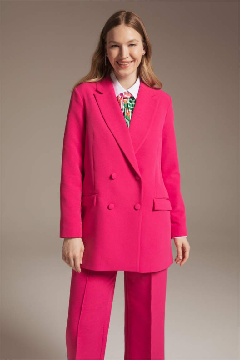 Regular Fit V Yaka Blazer Ceket