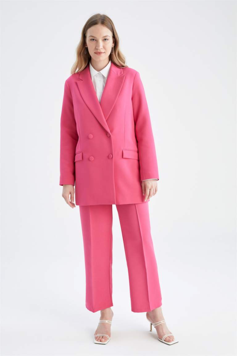 Regular Fit V Yaka Blazer Ceket