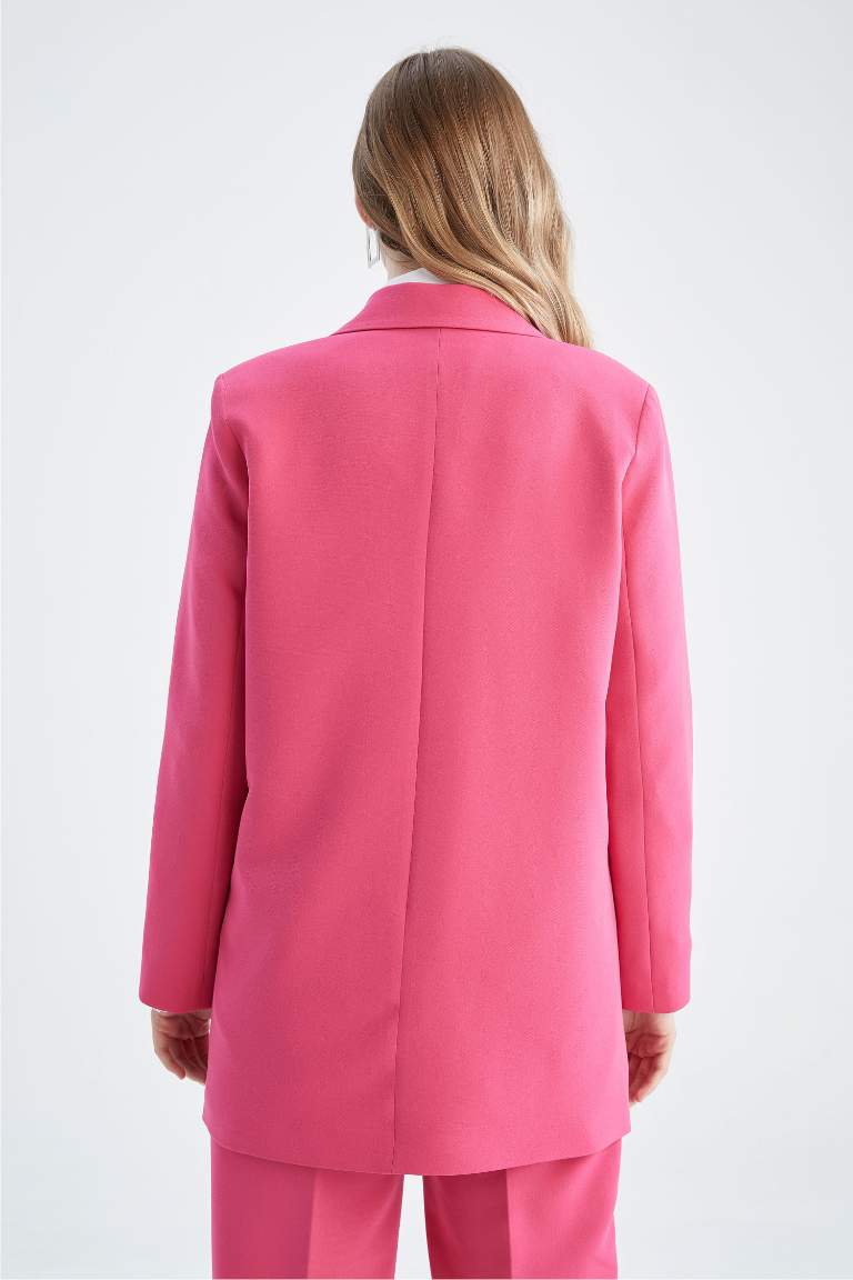 Regular Fit V Yaka Blazer Ceket