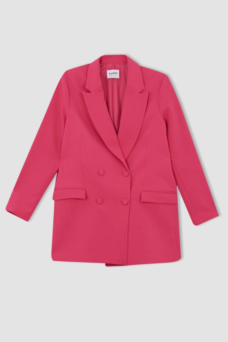 Regular Fit V Yaka Blazer Ceket