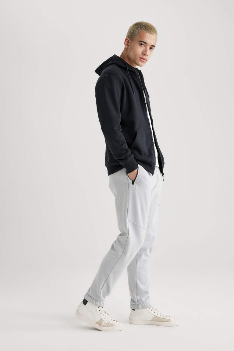 Regular Fit Zipper Pocket Sweatpants