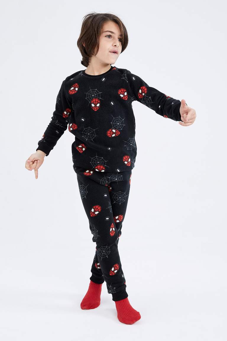 Boy Marvel Spiderman Fleece Pajamas Set