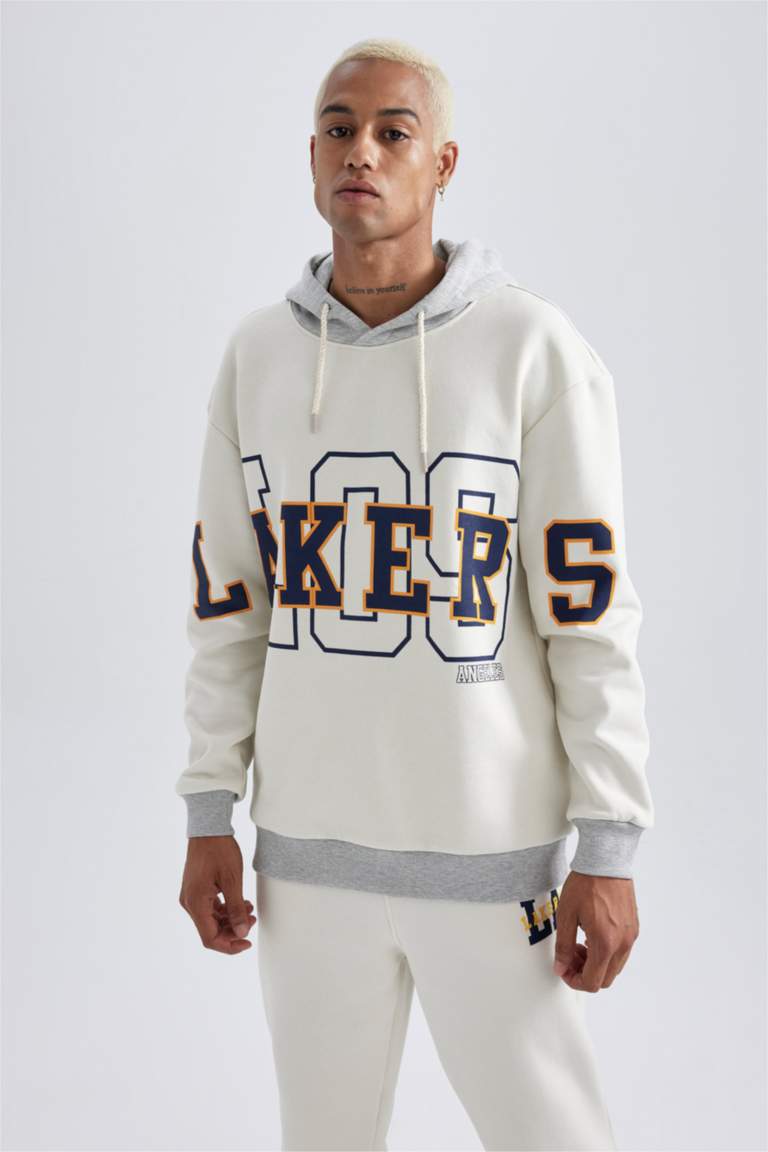 Beige MAN NBA Los Angeles Lakers Licensed Long Sleeve Sweatshirt 2900825 | DeFacto