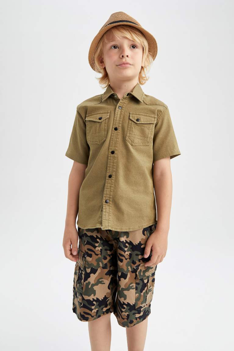 Boy Gabardine Shorts