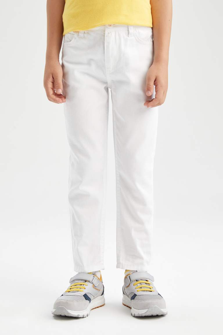 Regular Fit Gabardine Trousers