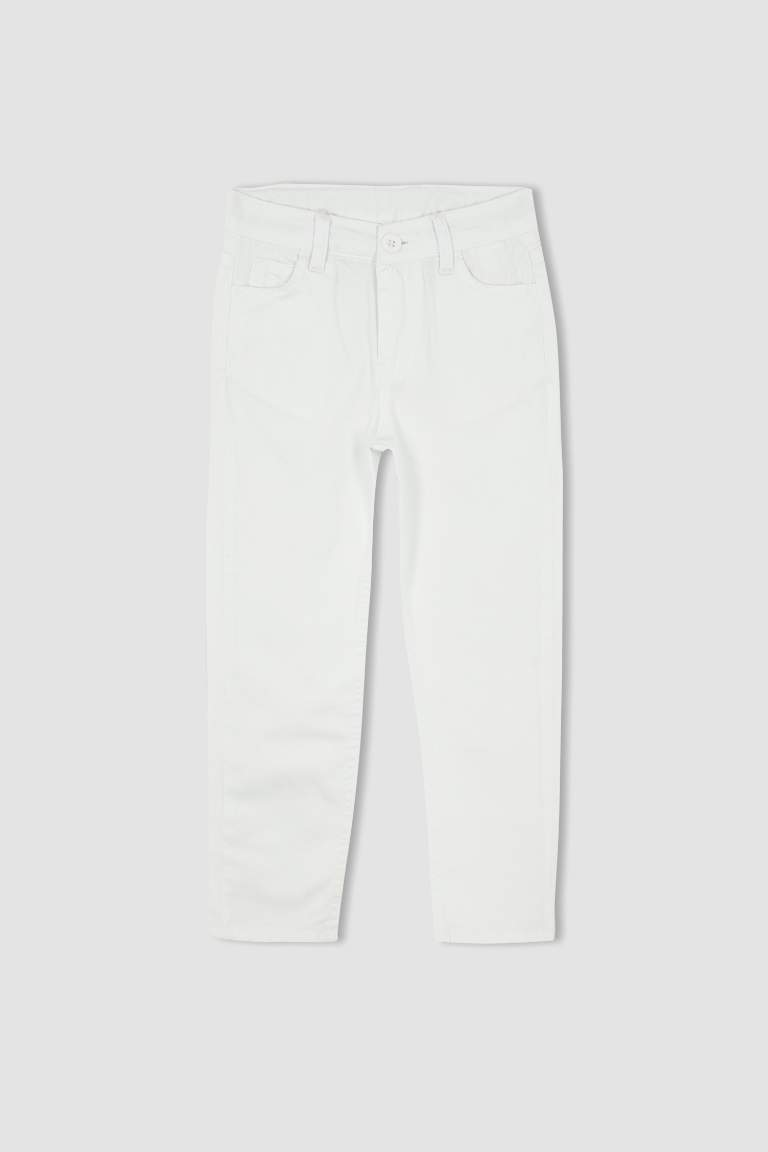 Regular Fit Gabardine Trousers