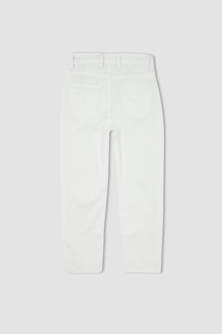 Regular Fit Gabardine Trousers