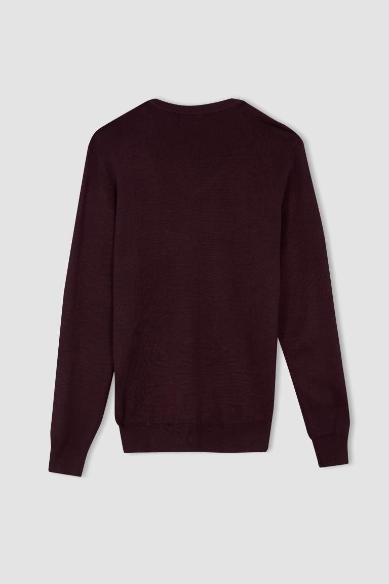 Regular Fit V Yaka Triko Kazak
