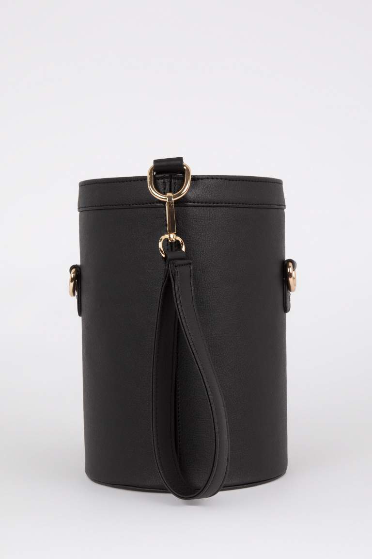 Sac à Main noir à bandoulière en Cuir pour Femme