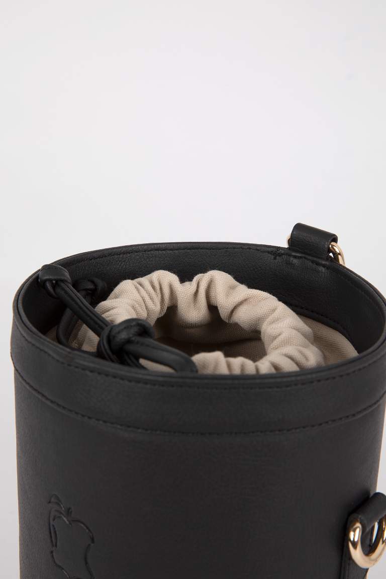 Sac à Main noir à bandoulière en Cuir pour Femme