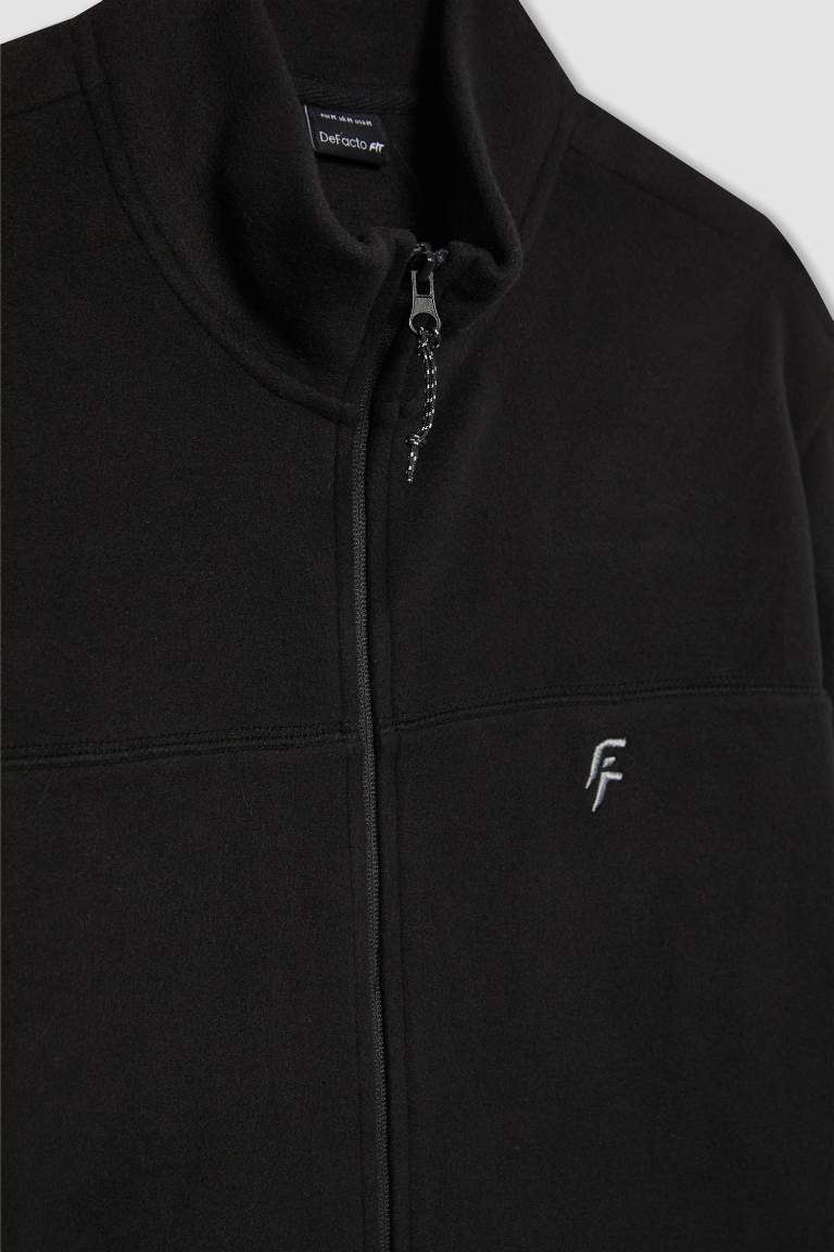 DeFactoFit Standart Fit Dik Yaka Polar Hırka