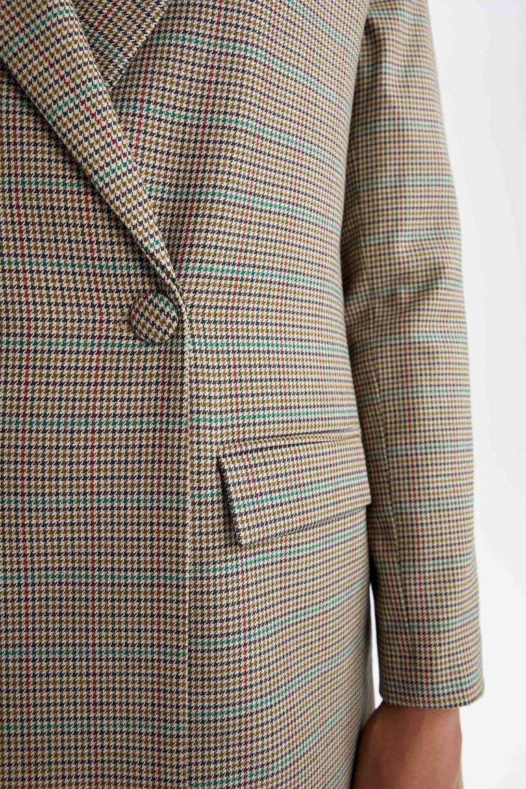 Regular Fit Gömlek Yaka Blazer Ceket