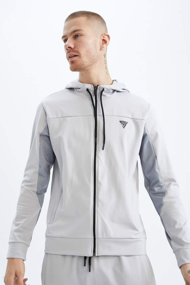 DeFactoFit Slim Fit Sporcu Hırka