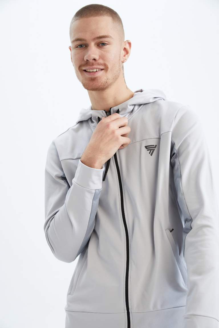 DeFactoFit Slim Fit Sporcu Hırka