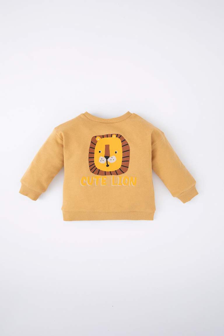 Regular Fit Animal Crew Neck Sweatshirt