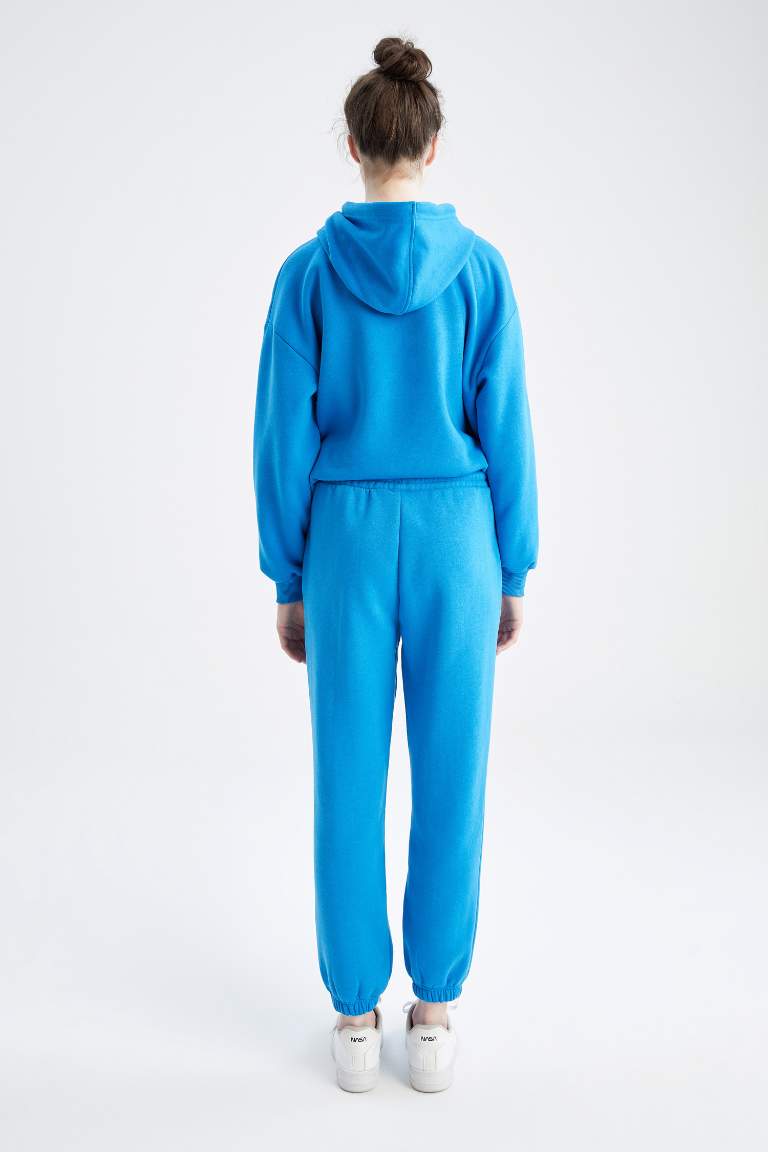 Oversize Fit Thick Sweatshirt Fabric Trousers