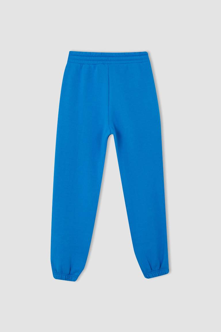 Oversize Fit Thick Sweatshirt Fabric Trousers