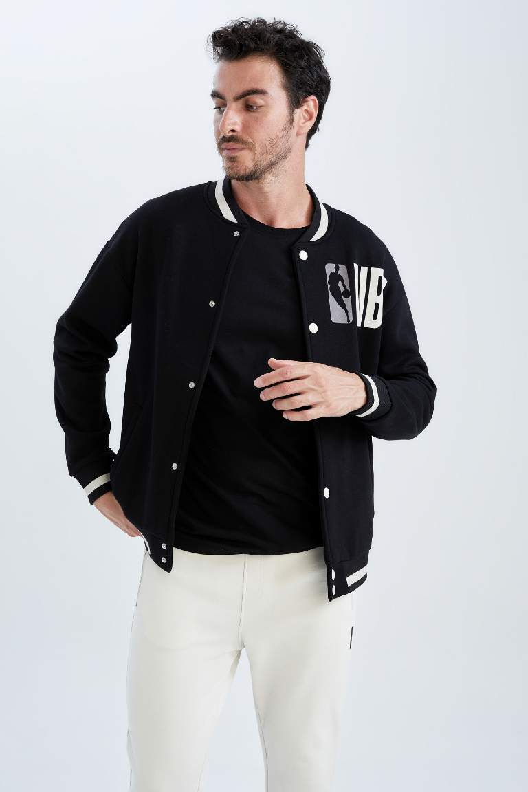 DeFactoFit Oversize Fit NBA Kolej Yaka Hırka