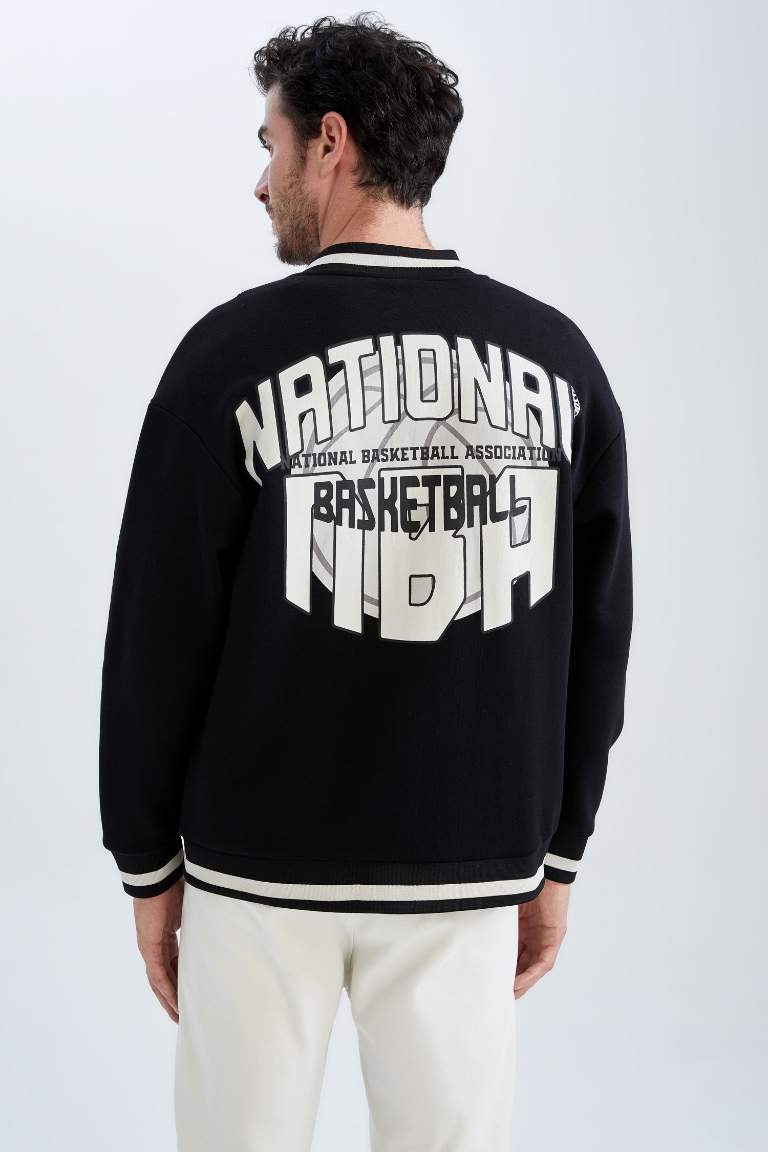 DeFactoFit Oversize Fit NBA Kolej Yaka Hırka