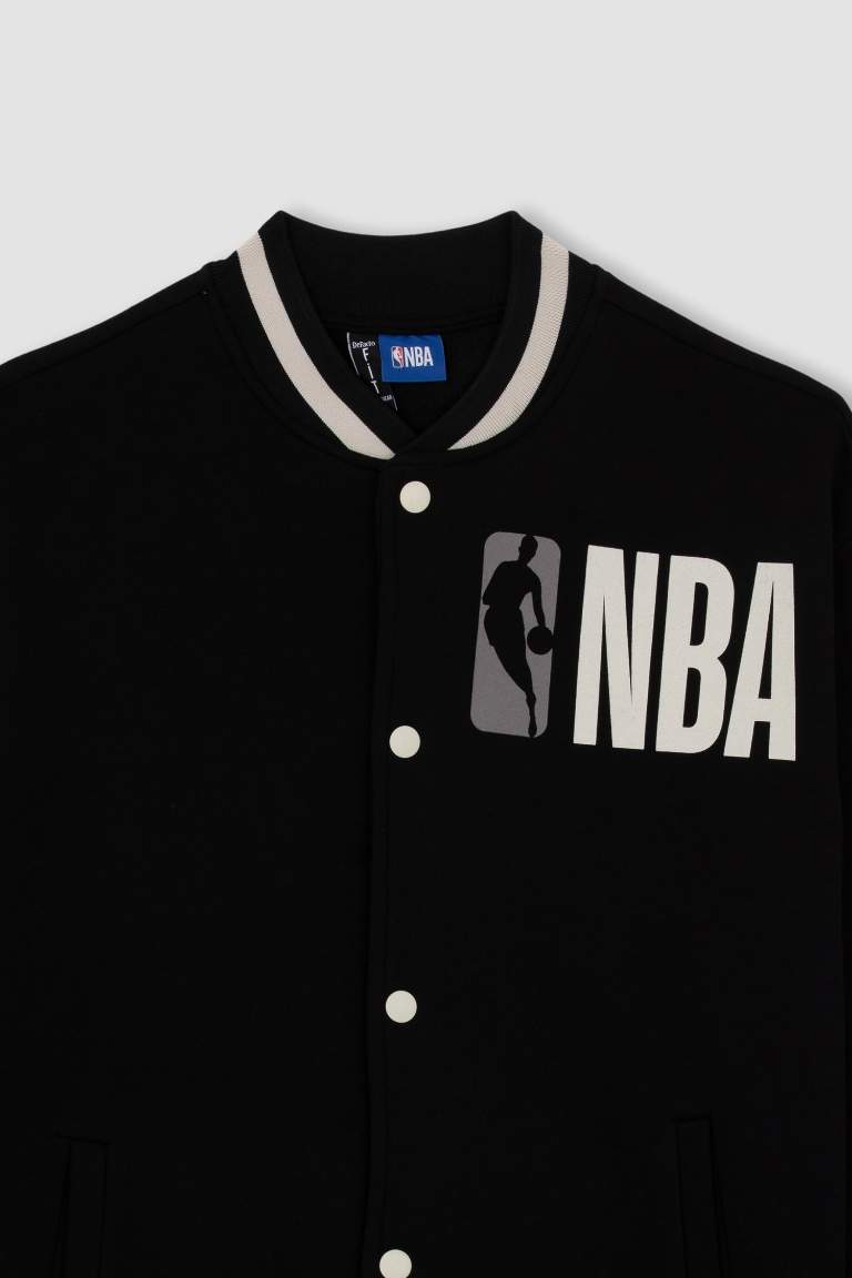 DeFactoFit Oversize Fit NBA Kolej Yaka Hırka