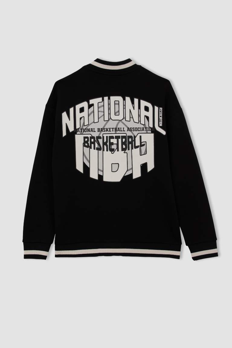 DeFactoFit Oversize Fit NBA Kolej Yaka Hırka