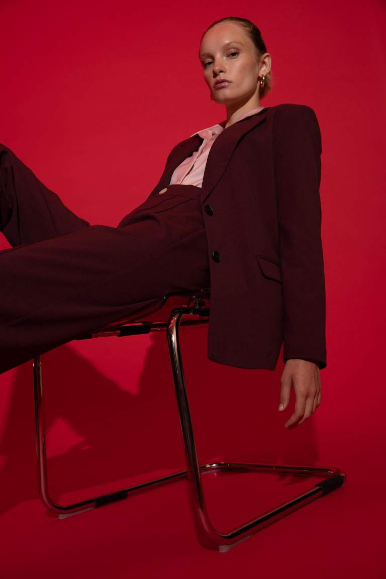 Relax Fit Basic Blazer Ceket