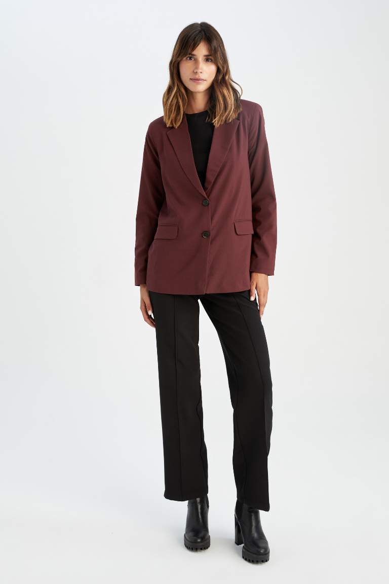 Relax Fit Basic Blazer Ceket
