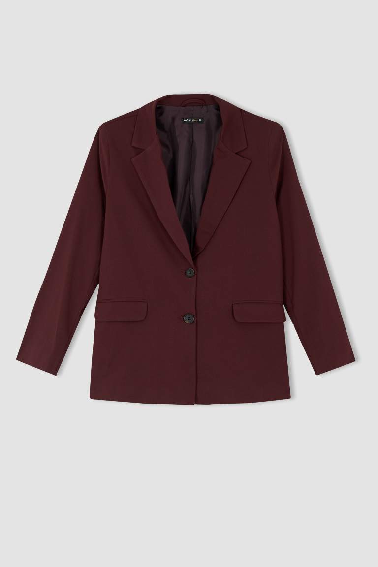 Relax Fit Basic Blazer Ceket