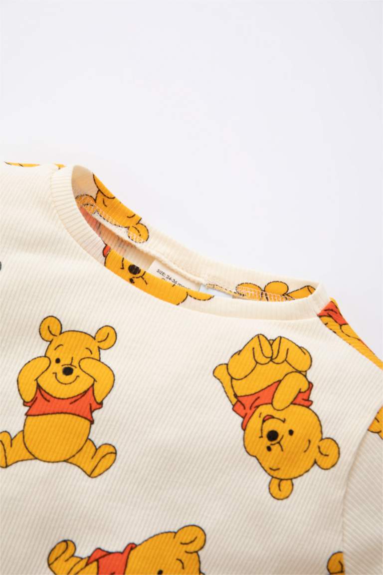 Erkek Bebek Winnie The Pooh Fitilli Kaşkorse Uzun Kollu Pijama Takım